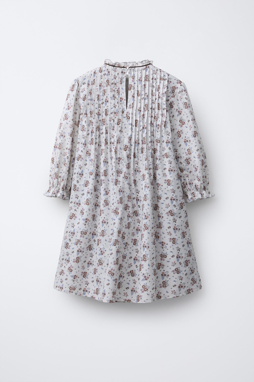 FLORAL DRESS WITH TUCKS - Zara фото 9