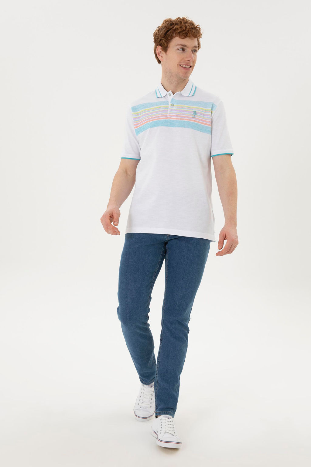 Мужская белая футболка - U.s. polo assn фото 11