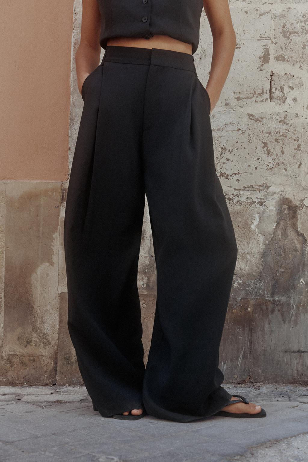 DOUBLE PLEAT TROUSERS WITH FLAPS - Zara фото 8