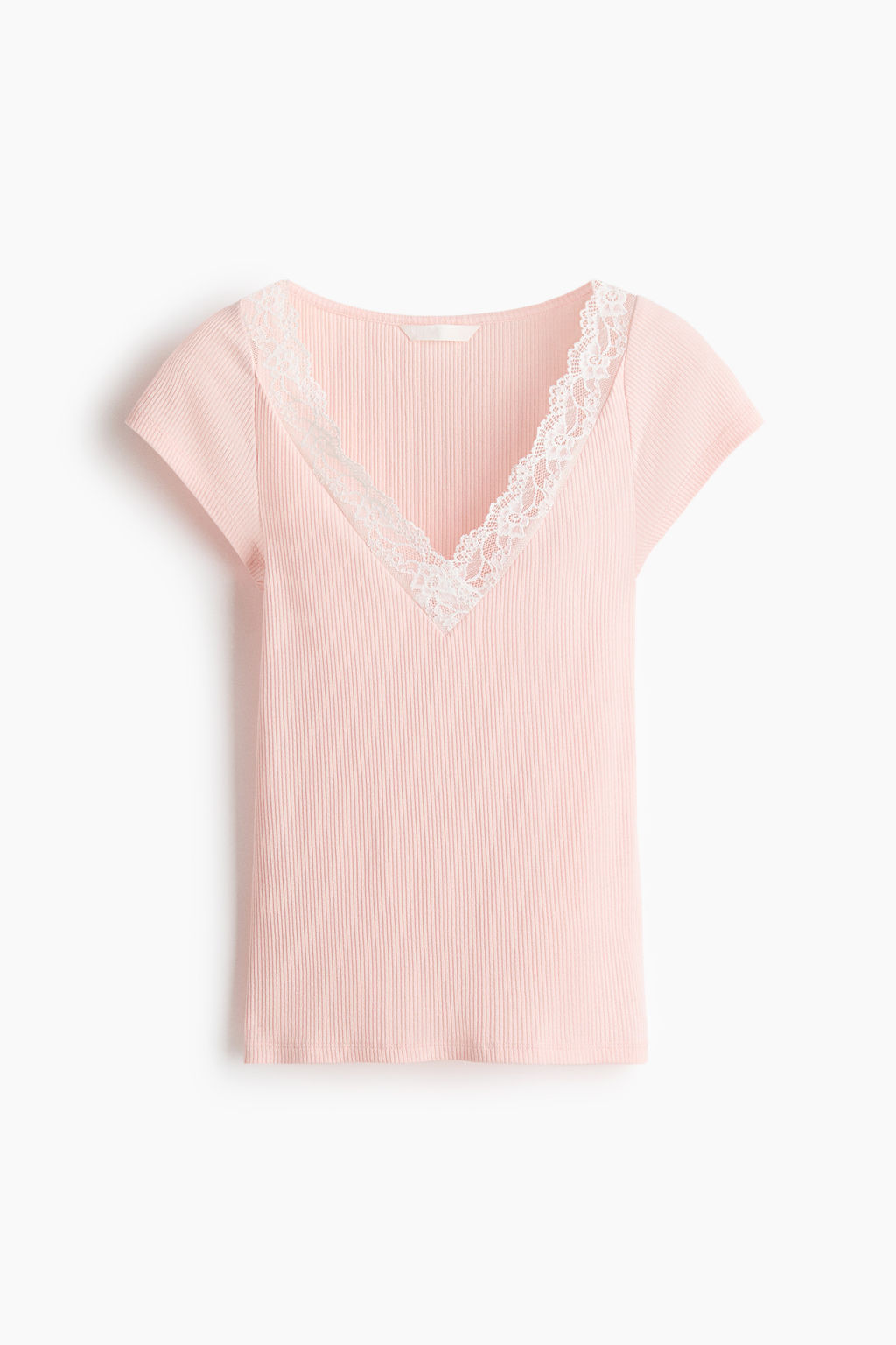 Top con escote de encaje en V - H&m фото 3