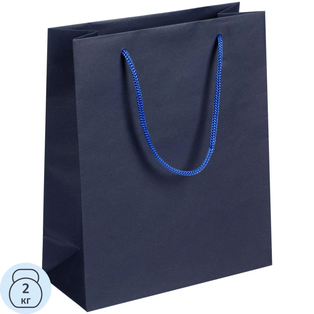 Пакет подарочный бумажный Vid M, синий 20971.41