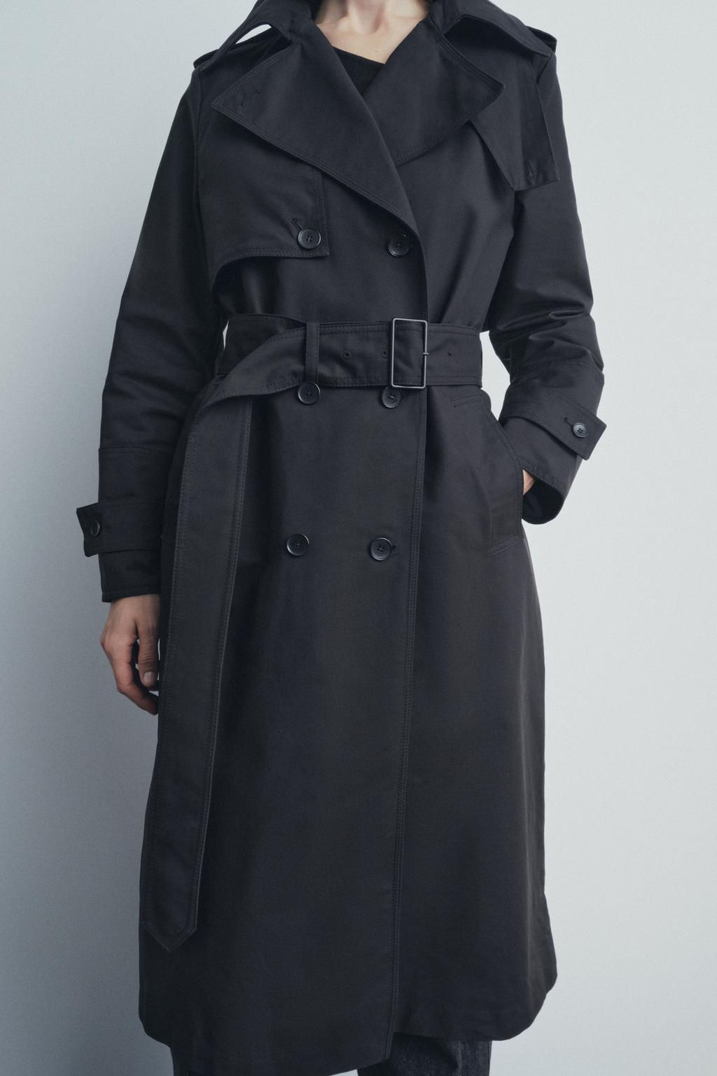 ZW COLLECTION OVERSIZE TRENCH COAT - Zara фото 6