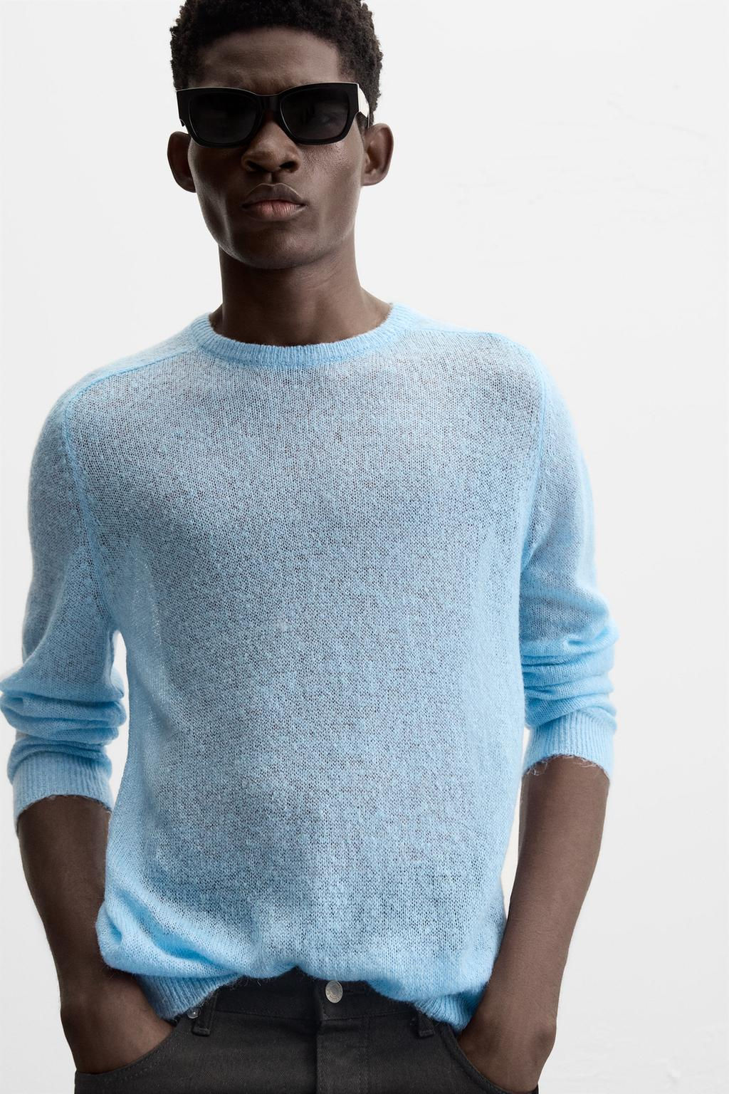 LIGHTWEIGHT TEXTURED SWEATER - Zara фото 14