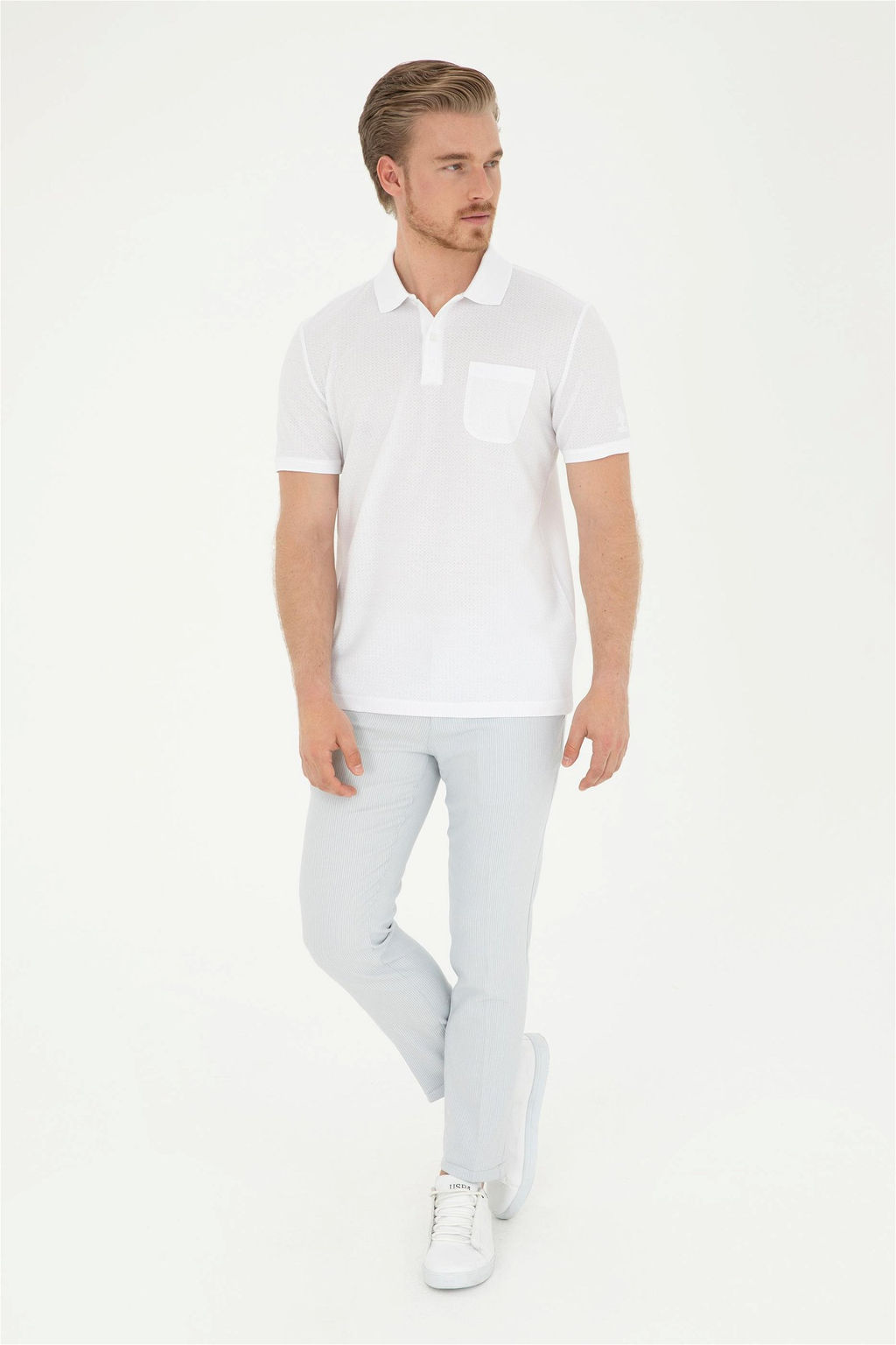 U. S. Polo Assn / Мужская белая футболка - U.s. polo assn фото 4