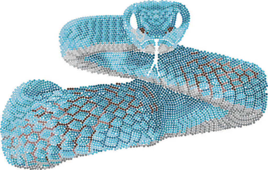 Кристальная (алмазная) мозаика ФРЕЯ ALBP-311 постер Змея 40 х 30 см