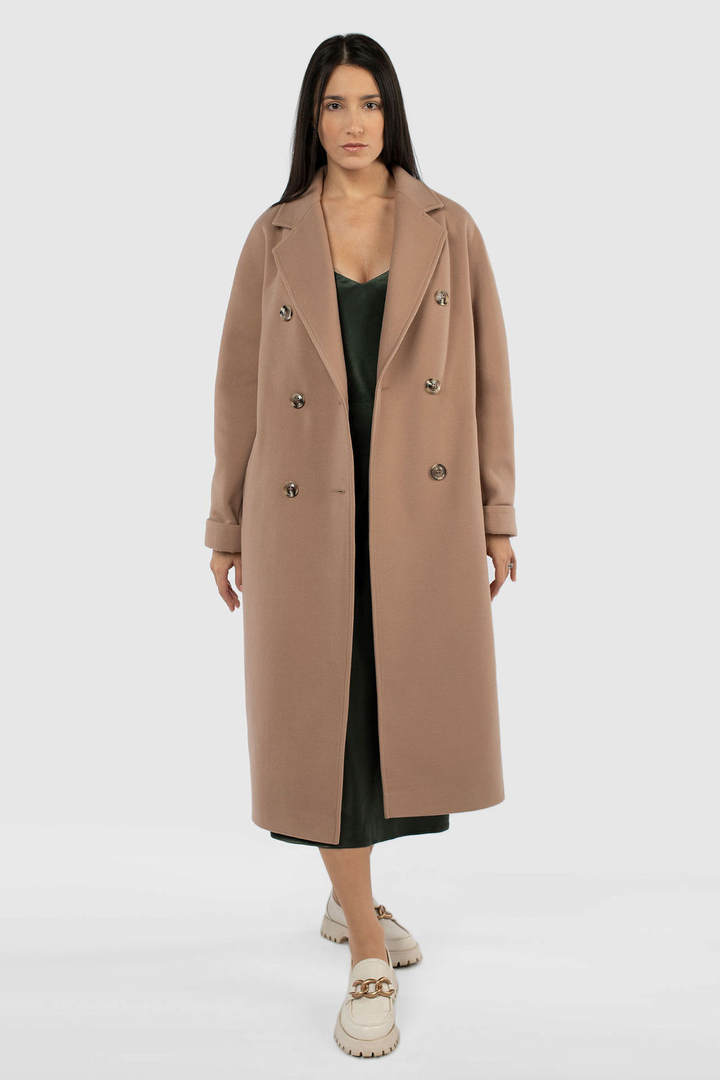 Пальто женское демисезонное (пояс) - El podio фото 3