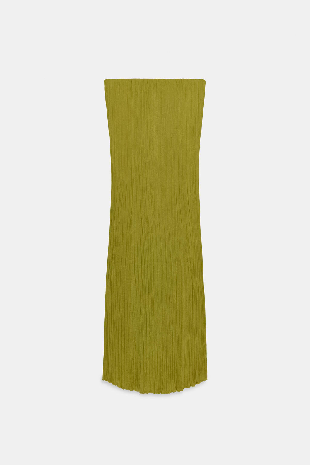 VESTIDO PALABRA DE HONOR TEXTURA / Verde medio - Zara фото 5