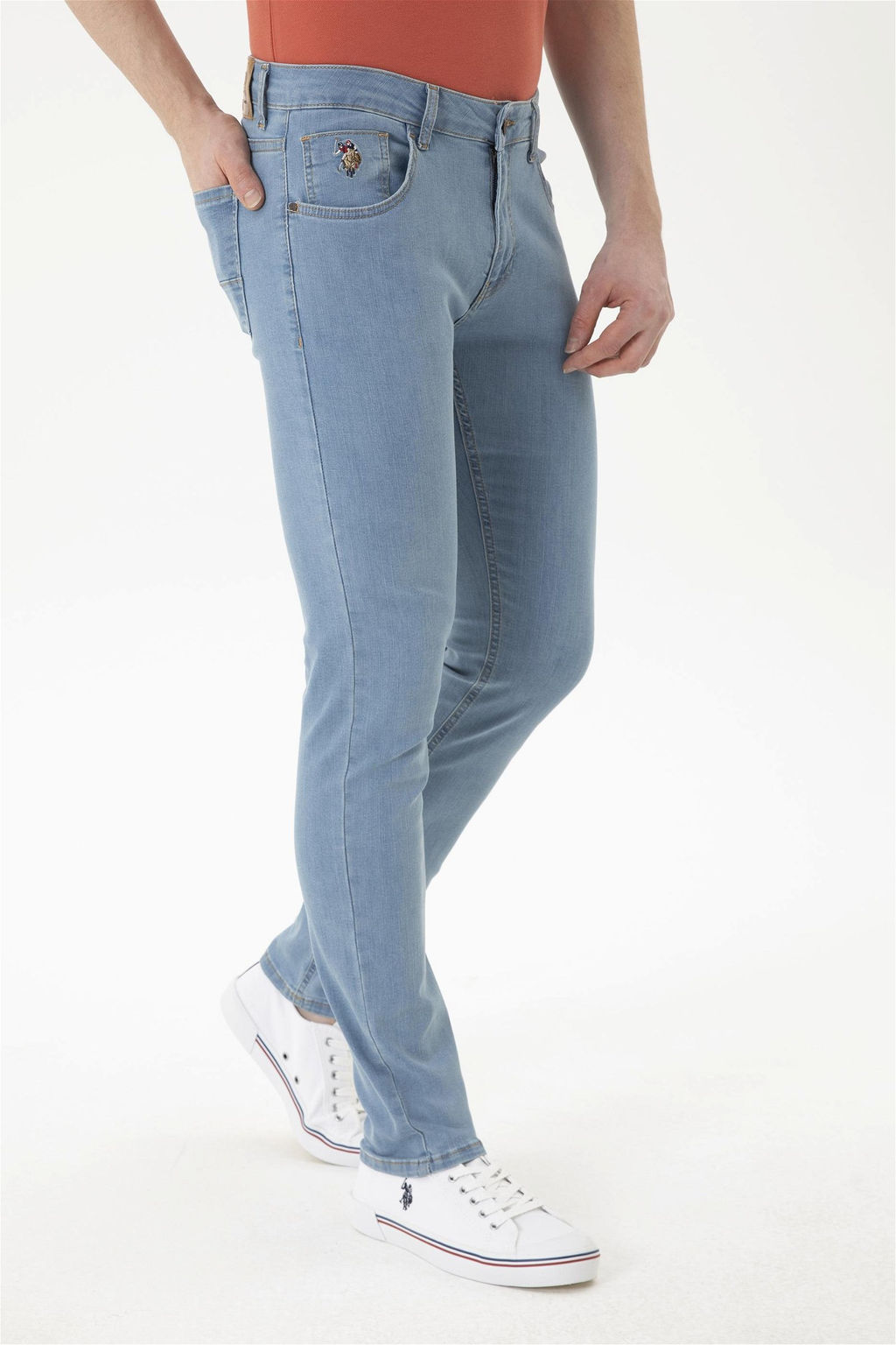 Мужские голубые джинсовые брюки - U.s. polo assn фото 2