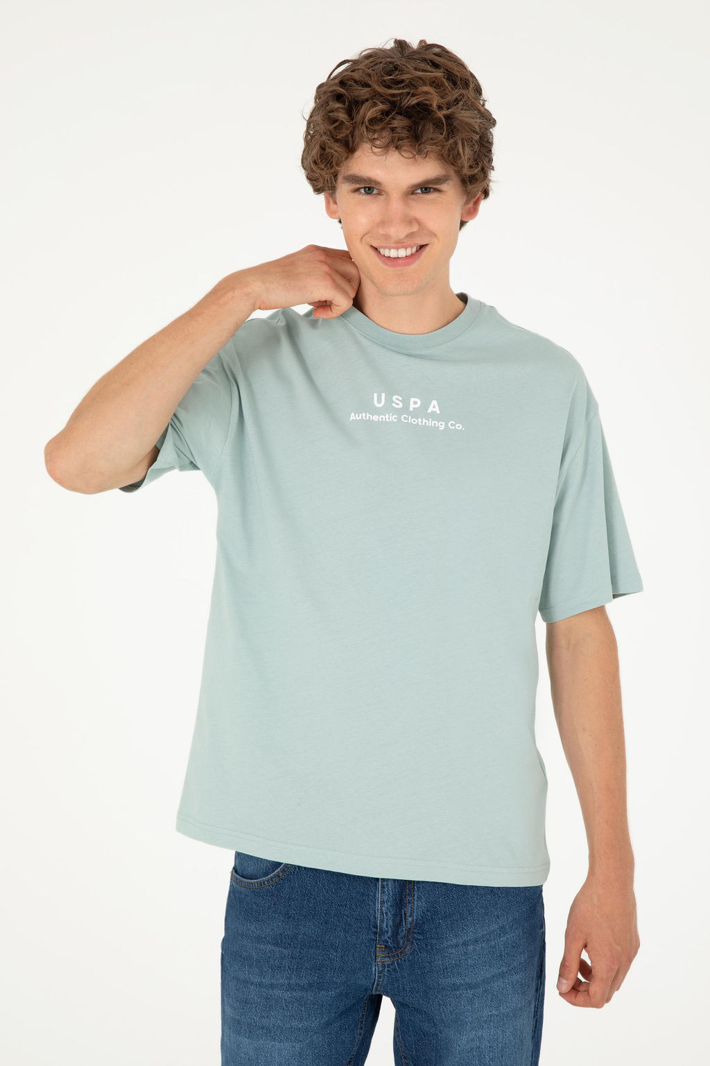 Мужская футболка водно-зеленого цвета Неожиданная скидка в корзине - U.s. polo assn фото 3