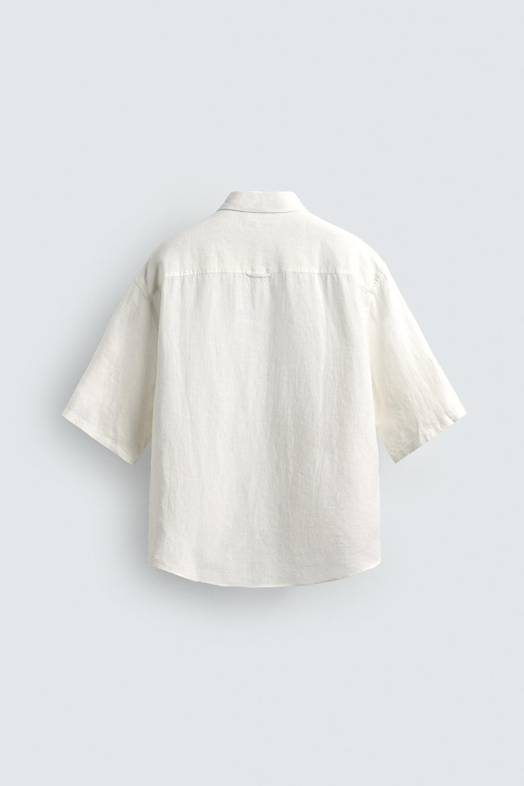 CAMISA BOXY FIT 100% LINO / Blanco - Zara фото 8