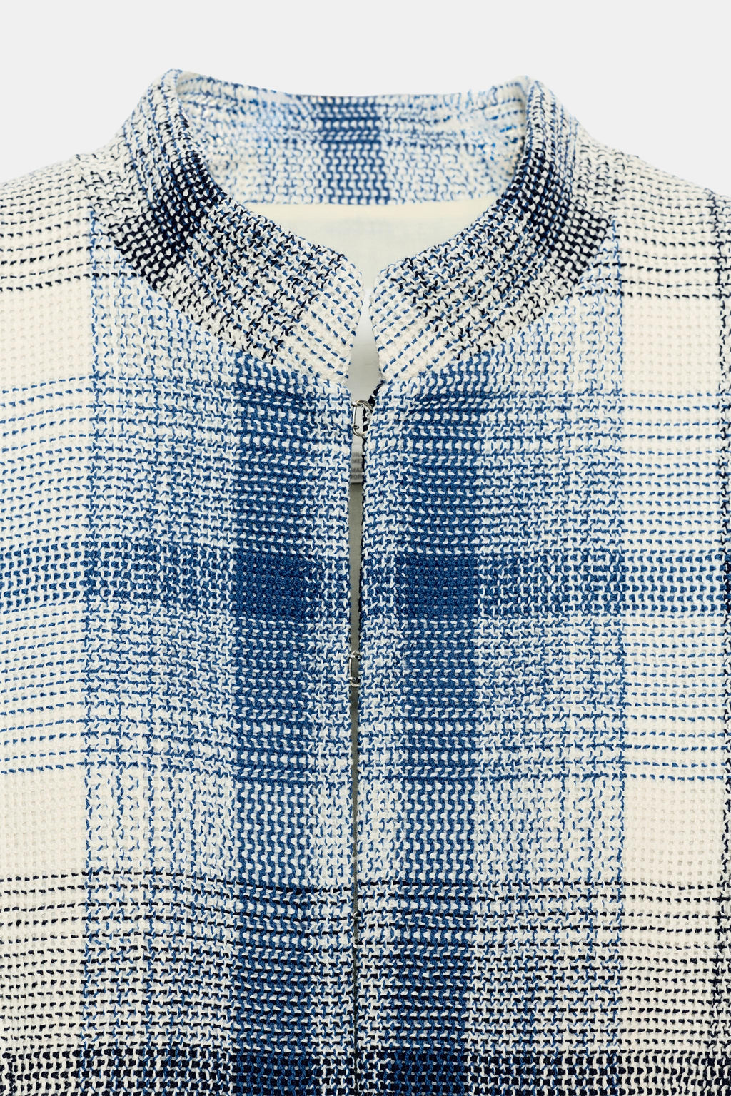 BLAZER PEPLUM TEXTURA ZW COLLECTION / Azul / Blanco - Zara фото 8