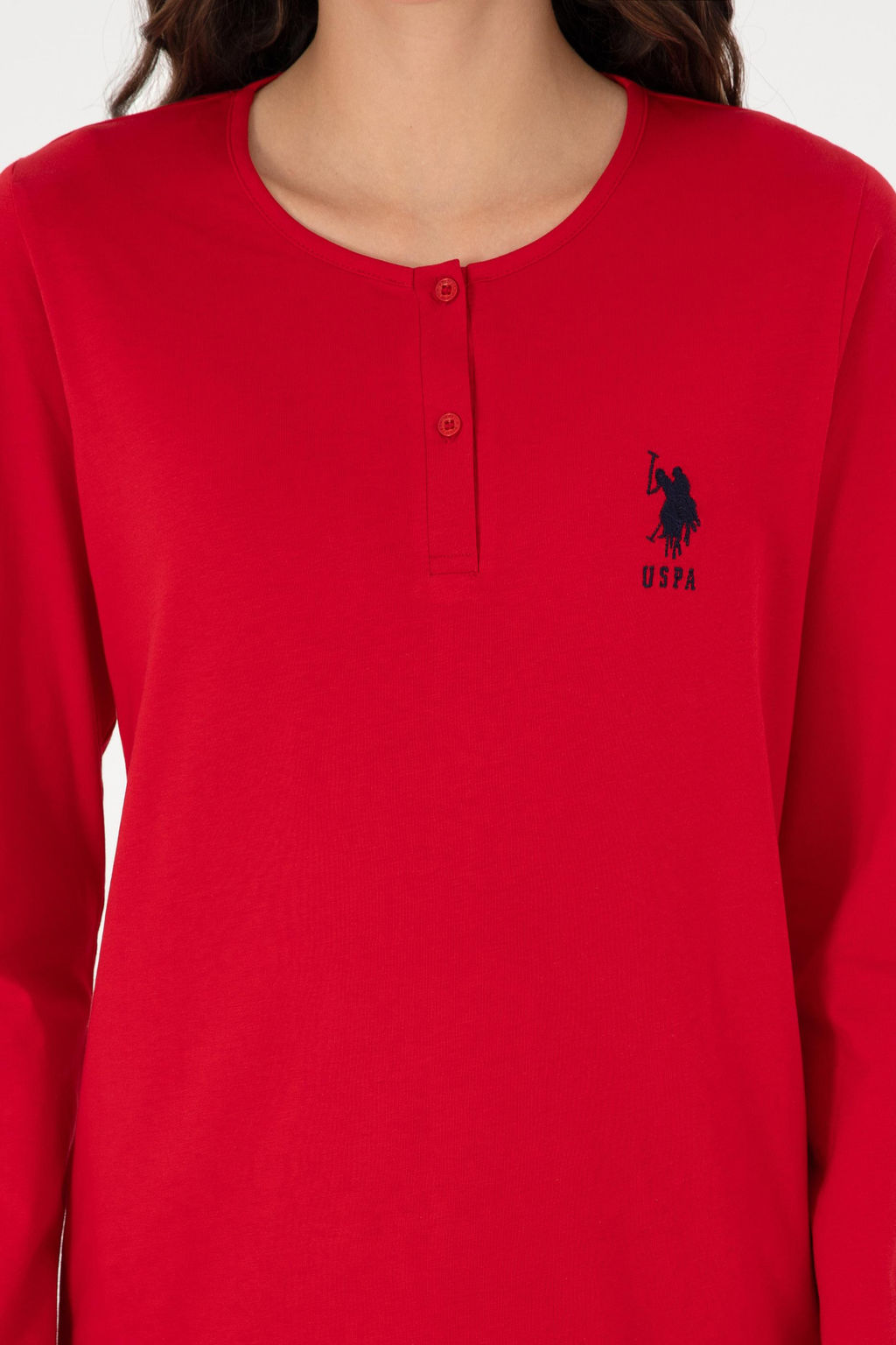 Женский красный пижамный комплект Неожиданная скидка в корзине - U.s. polo assn фото 5