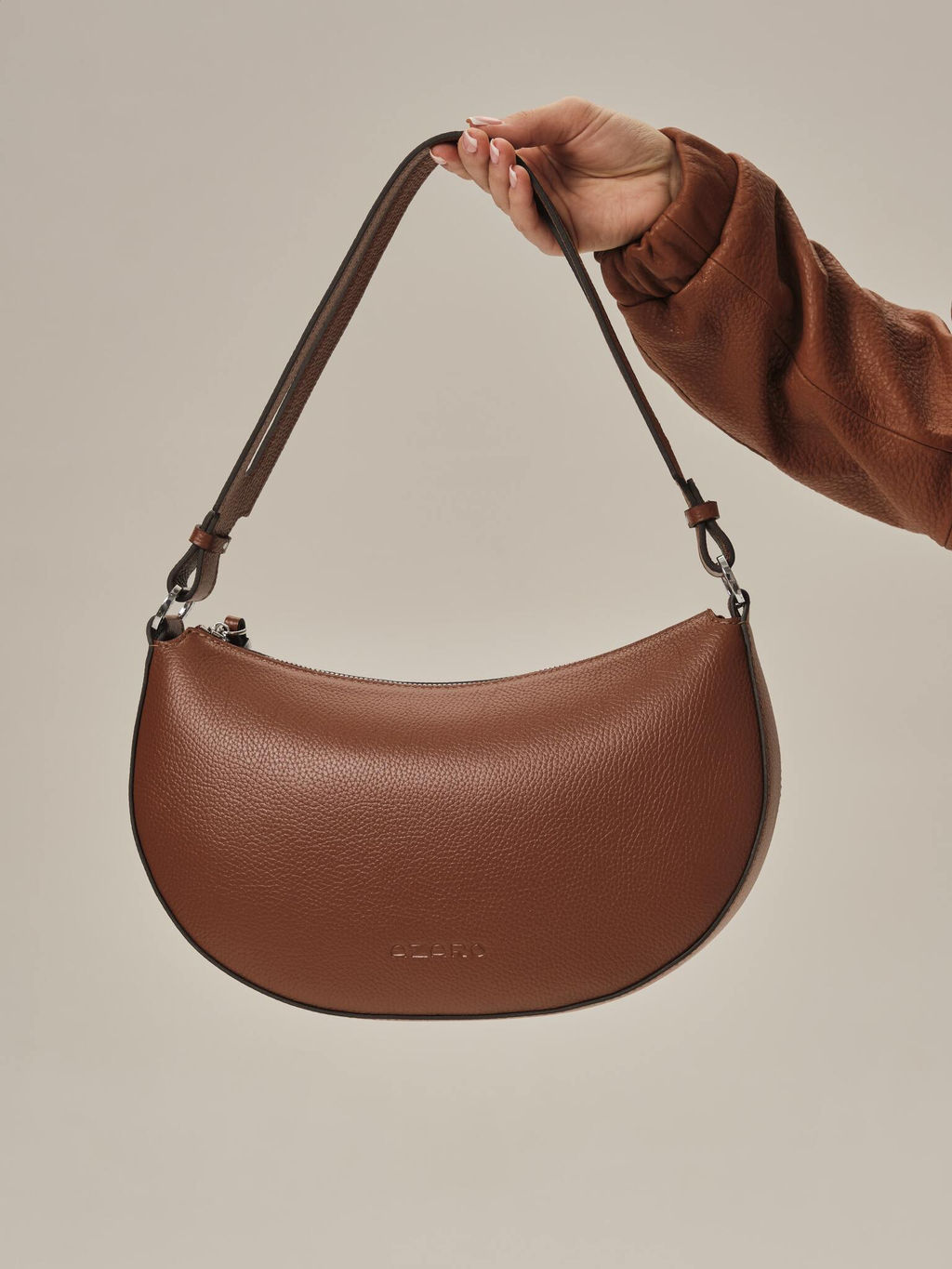 Сумка женская сэддл Azaro 31042 коппер