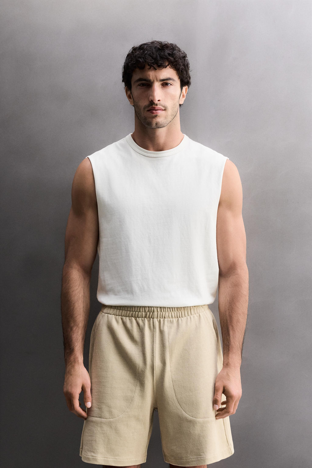 CAMISETA TANK HEAVYWEIGHT / Blanco - Zara фото 2