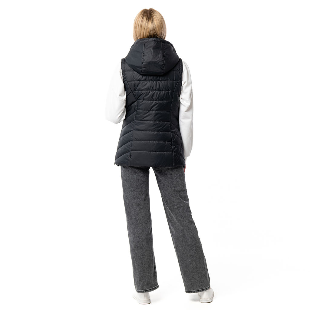 RODOS Жилет женский демисезон М-235/1 Чёрный