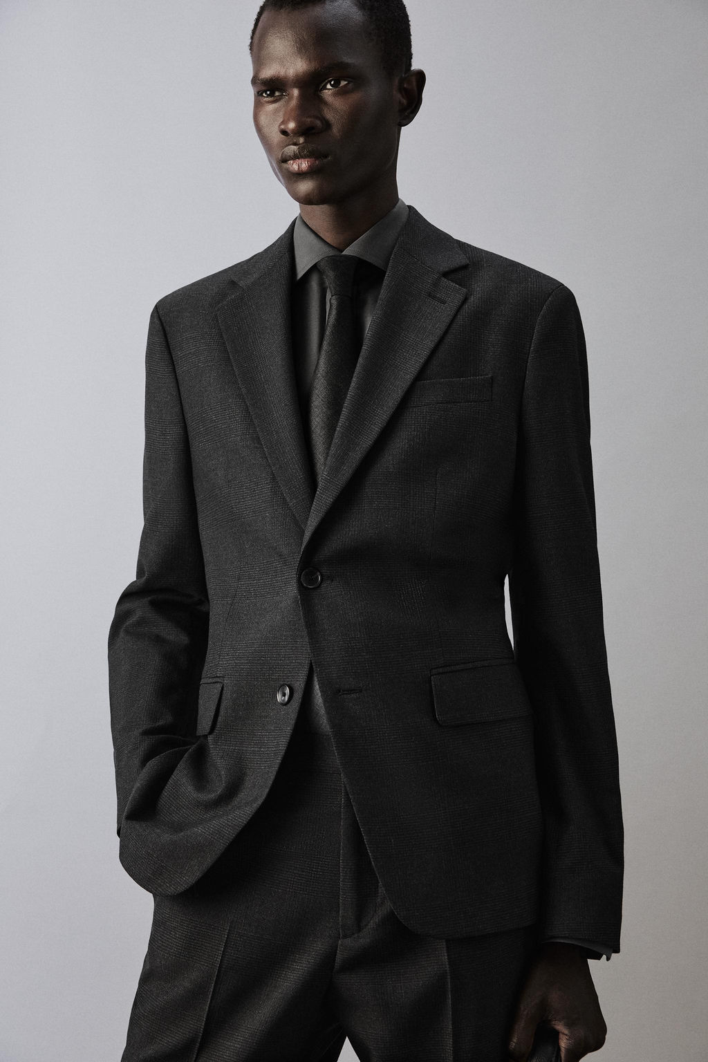 CHECK TEXTURED SUIT BLAZER - Zara фото 14