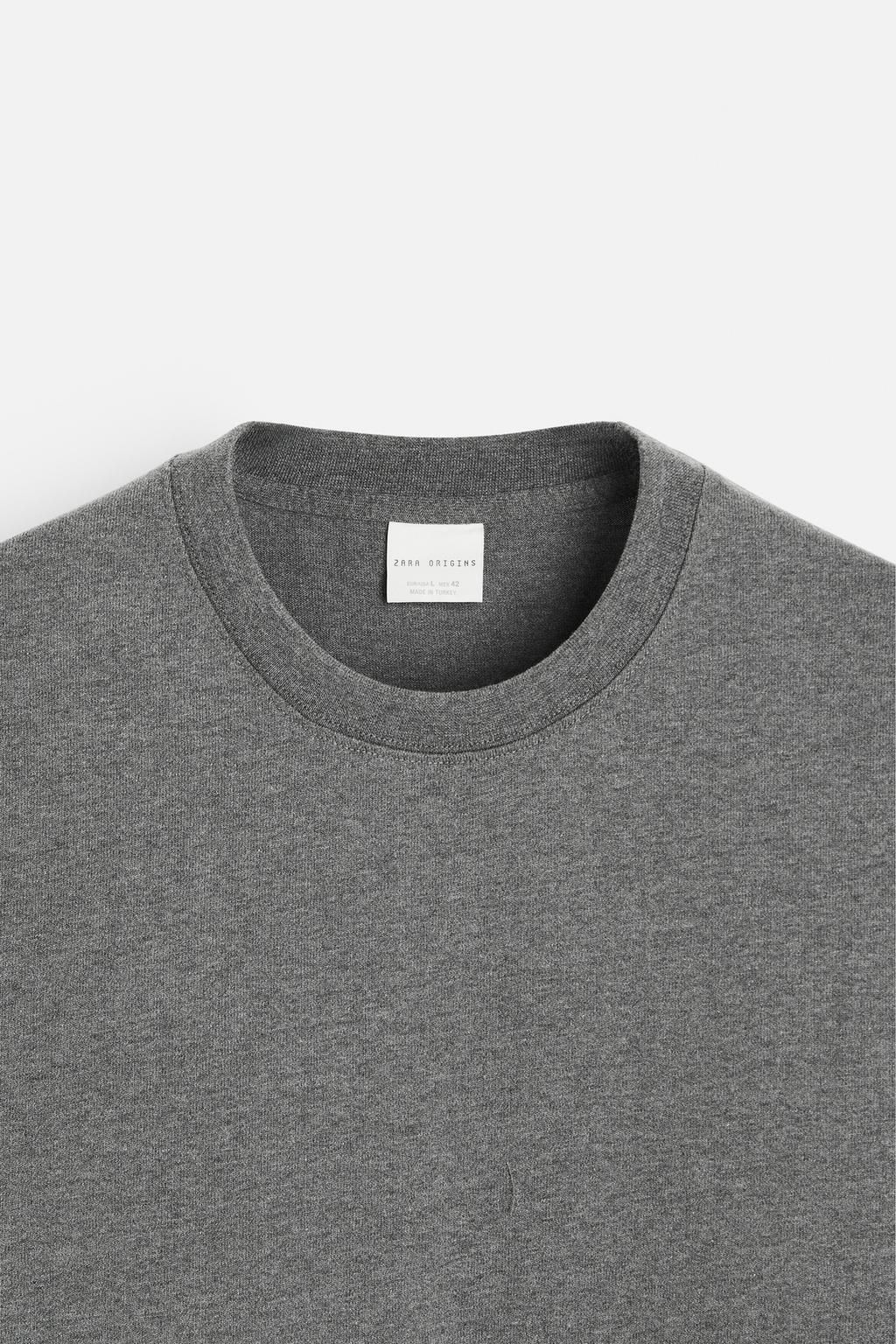 HEAVY WEIGHT SHORT SLEEVE T-SHIRT - Zara фото 36