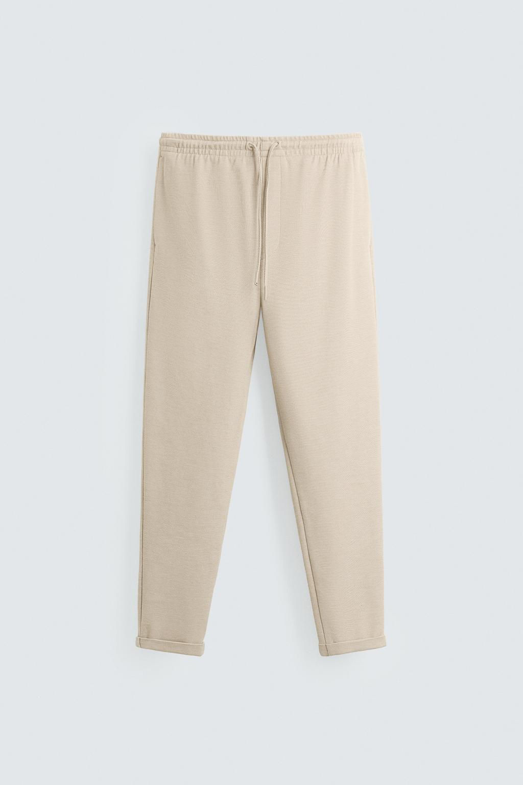 EASY CARE JOGGER WAIST TROUSERS - Zara фото 51