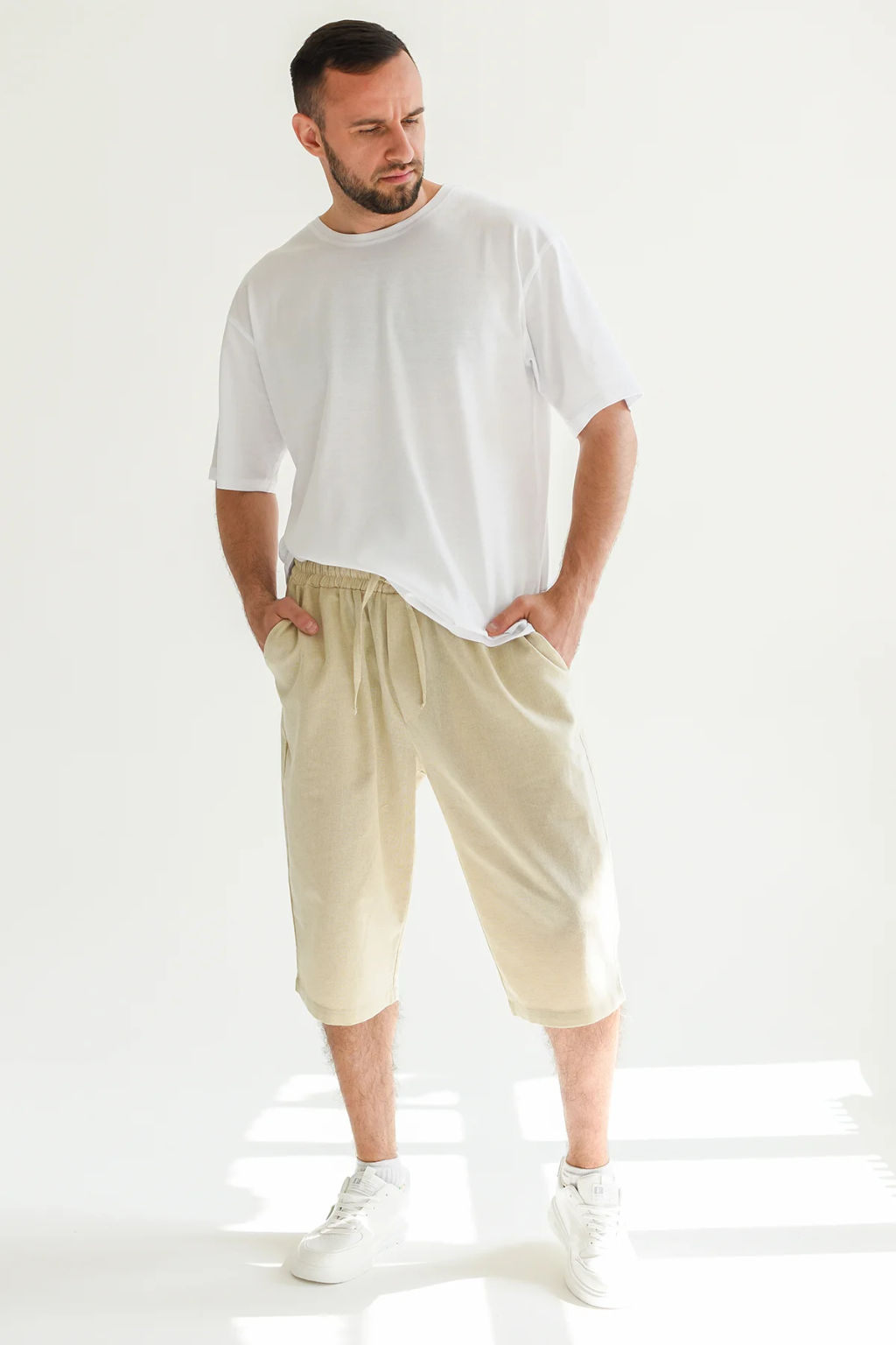 Бриджи  шорты Льняные - Оптима фото 4