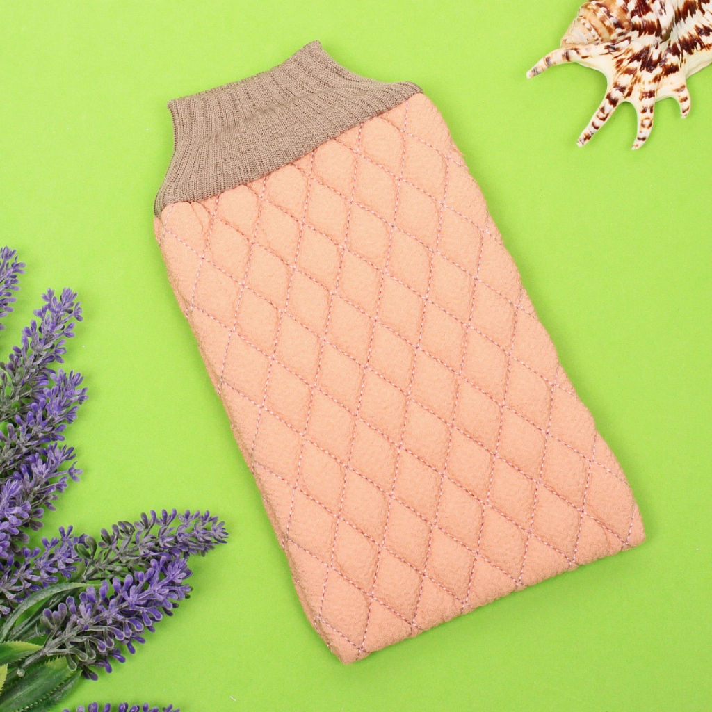 Цена за 2шт. Мочалка - варежка мягкая "Premium - Toskatta", цвет капучино, 24*15см (ZIP пакет)