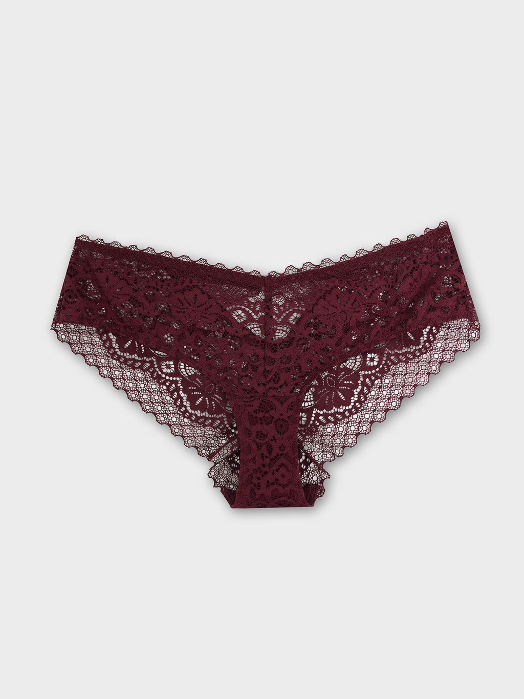 Цена за 2 штуки! Трусы слипы женские бордовые кружевные - Mark formelle фото 8