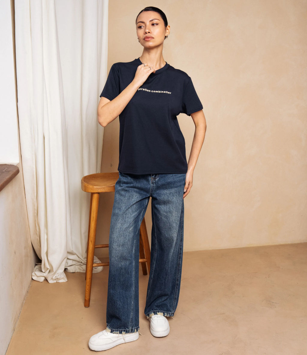 Футболка #КТ2021 (1), тёмно-синий - Dommod фото 4