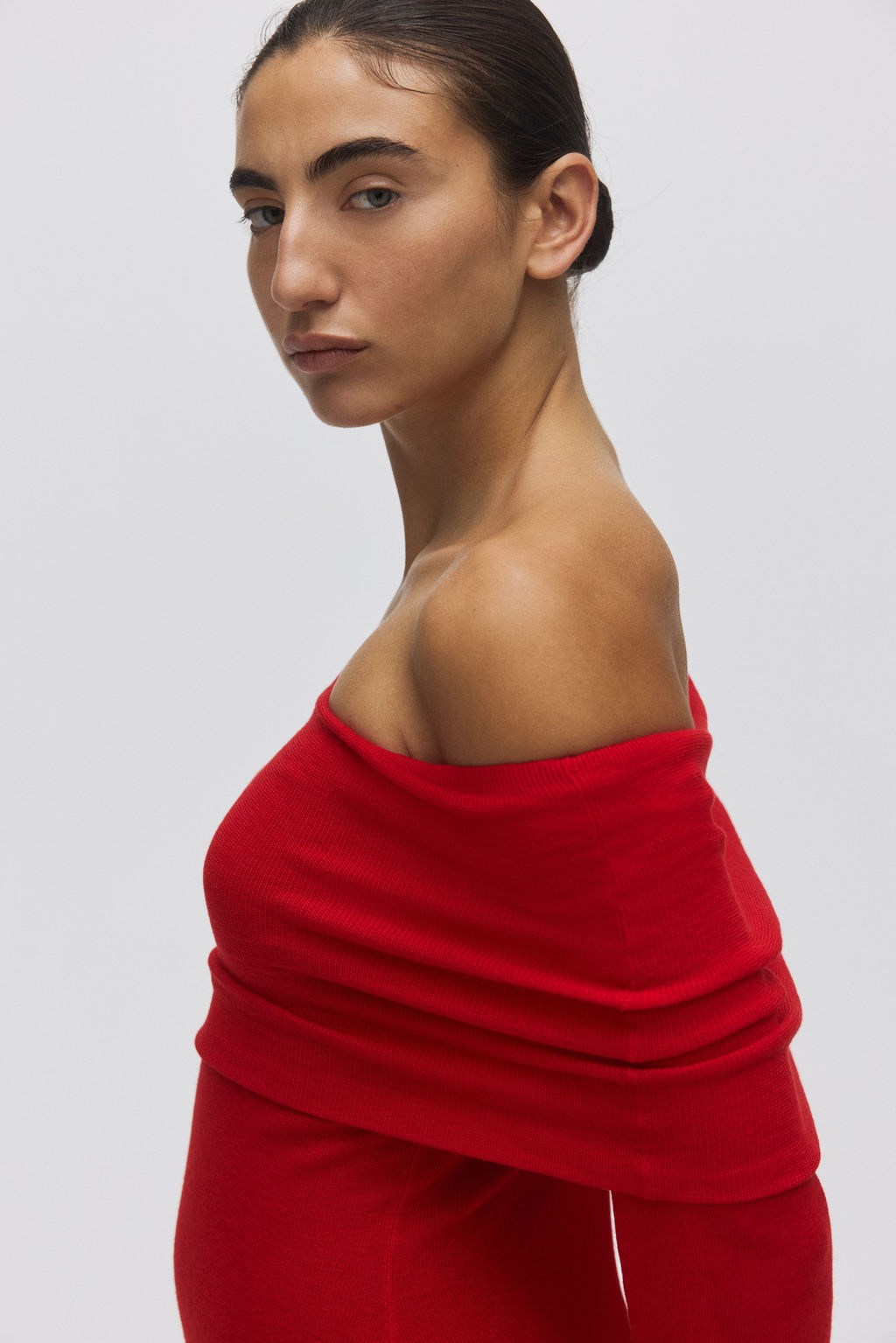 Vestido off-the-shoulder - H&m фото 8