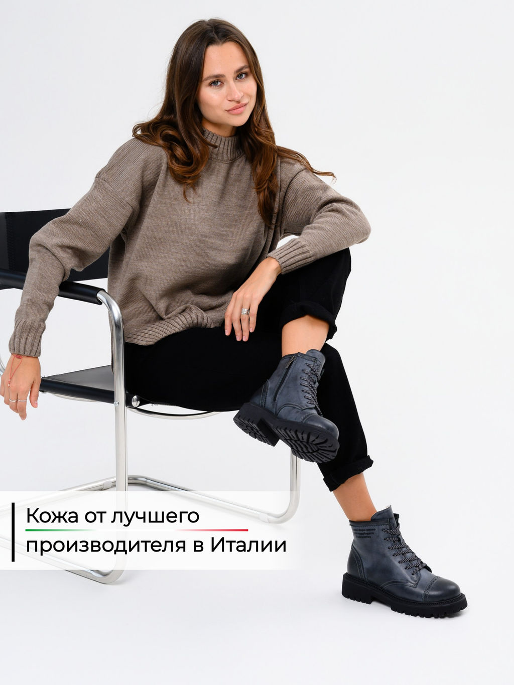 Ботинки 319.taskanabl.Вакса черная/мех