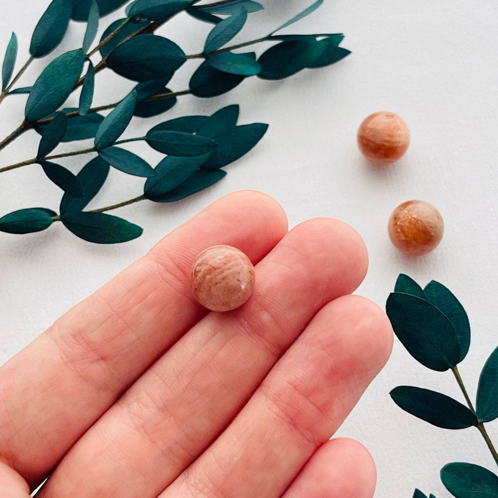 Бусины для украшений из Солнечного камня (3 шт)