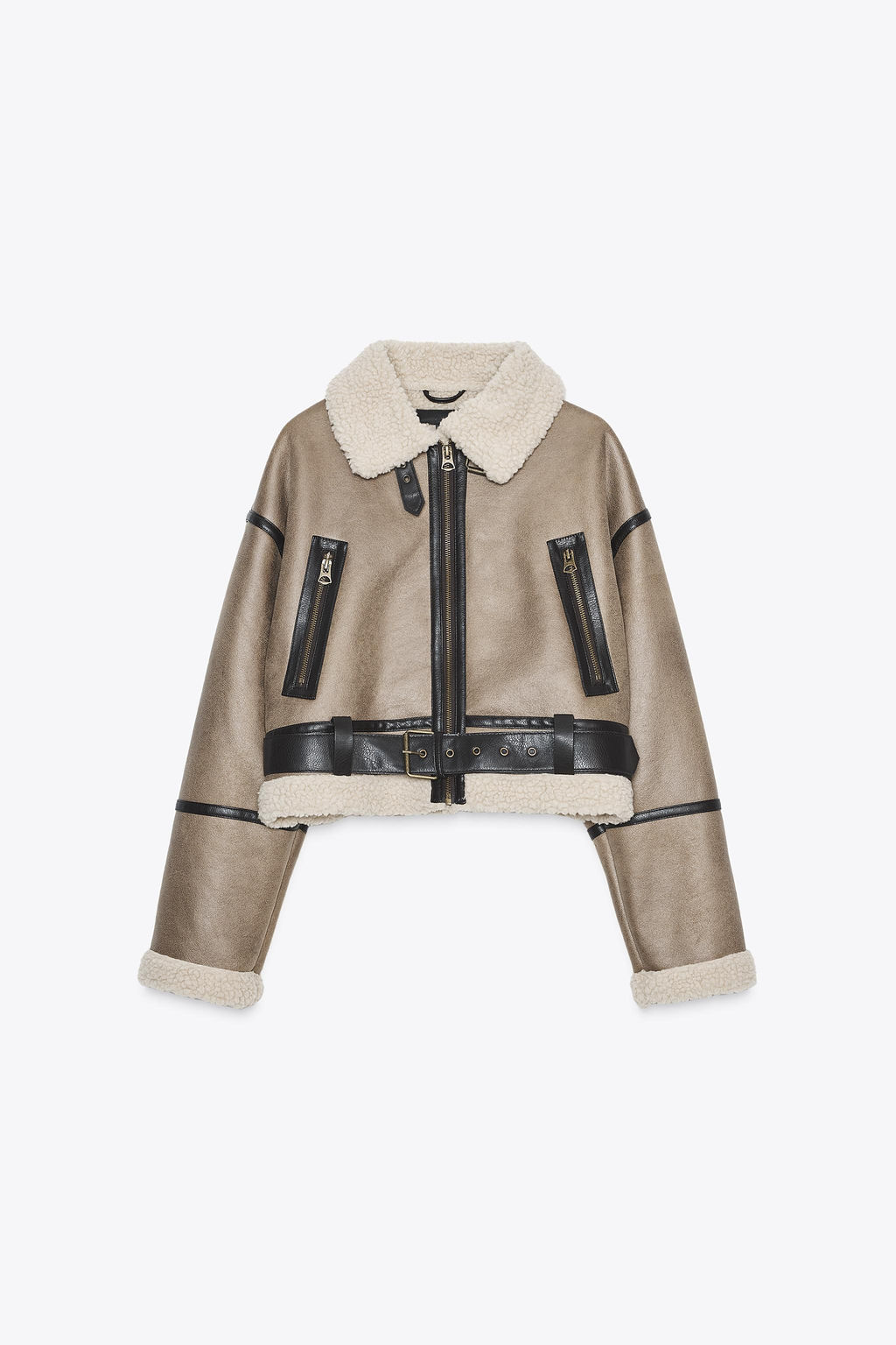 DOUBLE-FACED SHORT JACKET - Zara фото 8