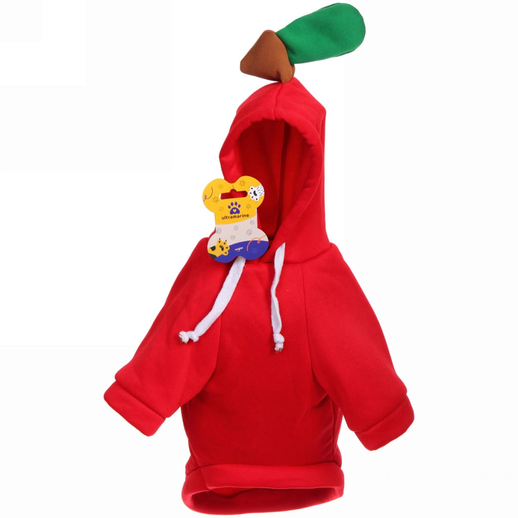 Кофта-толстовка для собаки "Wonderful style-Яблоко" с капюшоном, размер XL (56*40*26см) Ultramarine