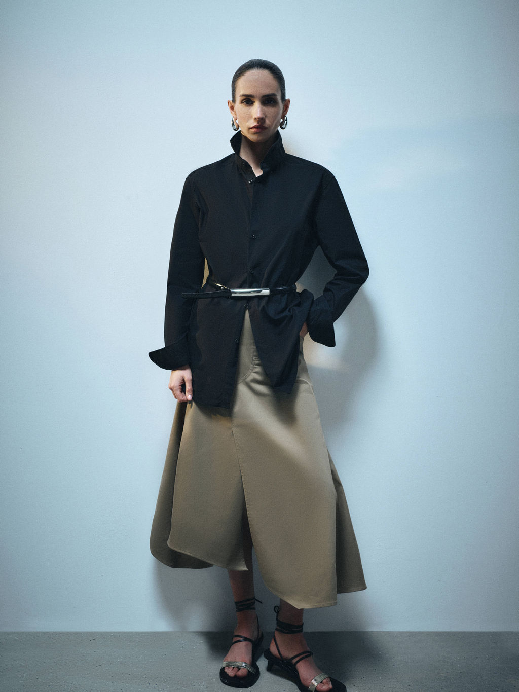 Рубашка оверсайз изо льна / Zarina  фото 2