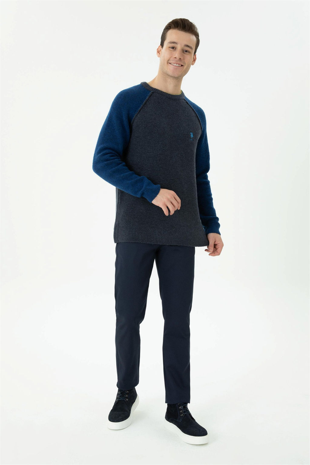 U. S. Polo Assn Мужской темно-синий свитер - U.s. polo assn фото 12