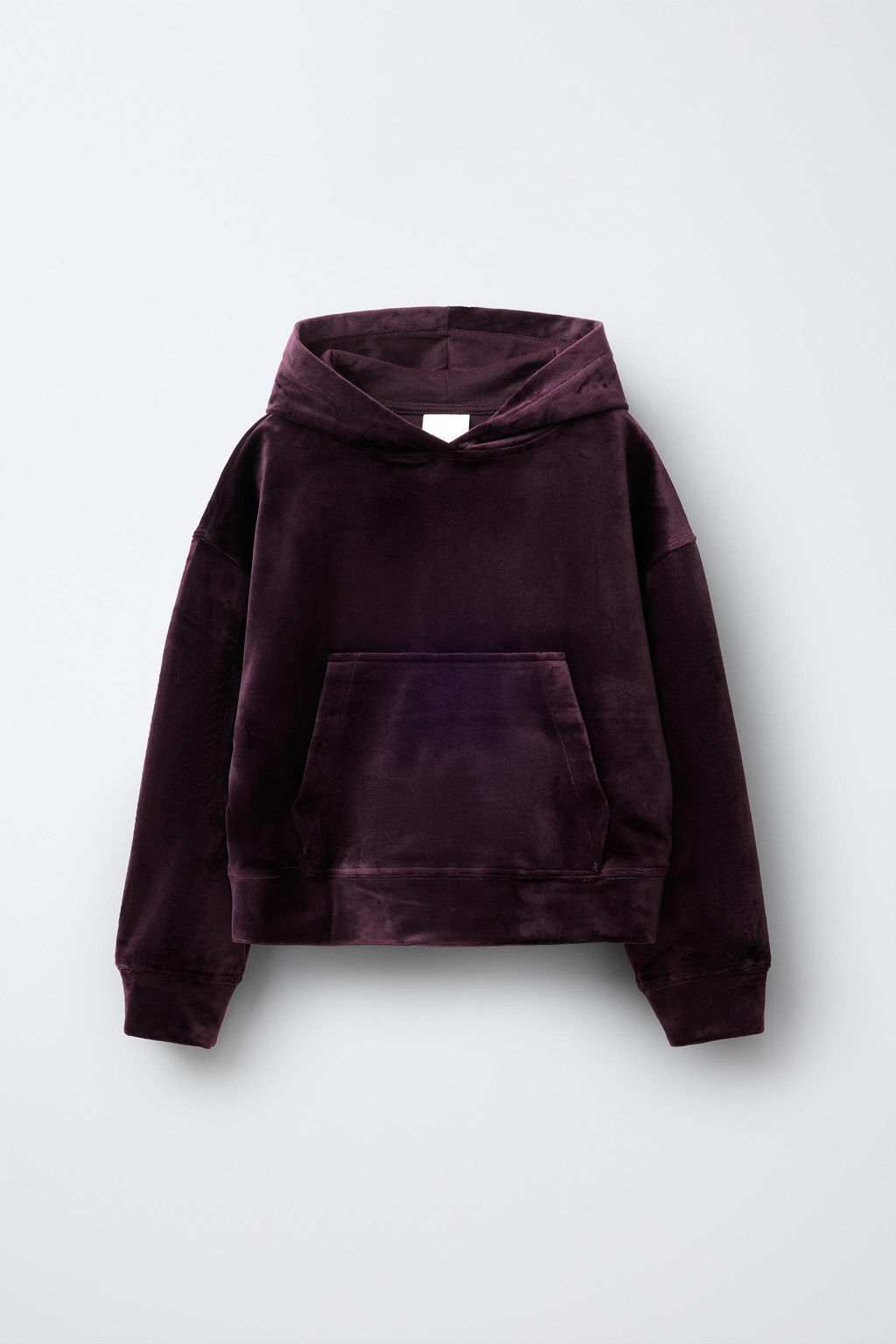 HOODIE AND WIDE-LEG VELOUR TROUSERS SET - Zara фото 2