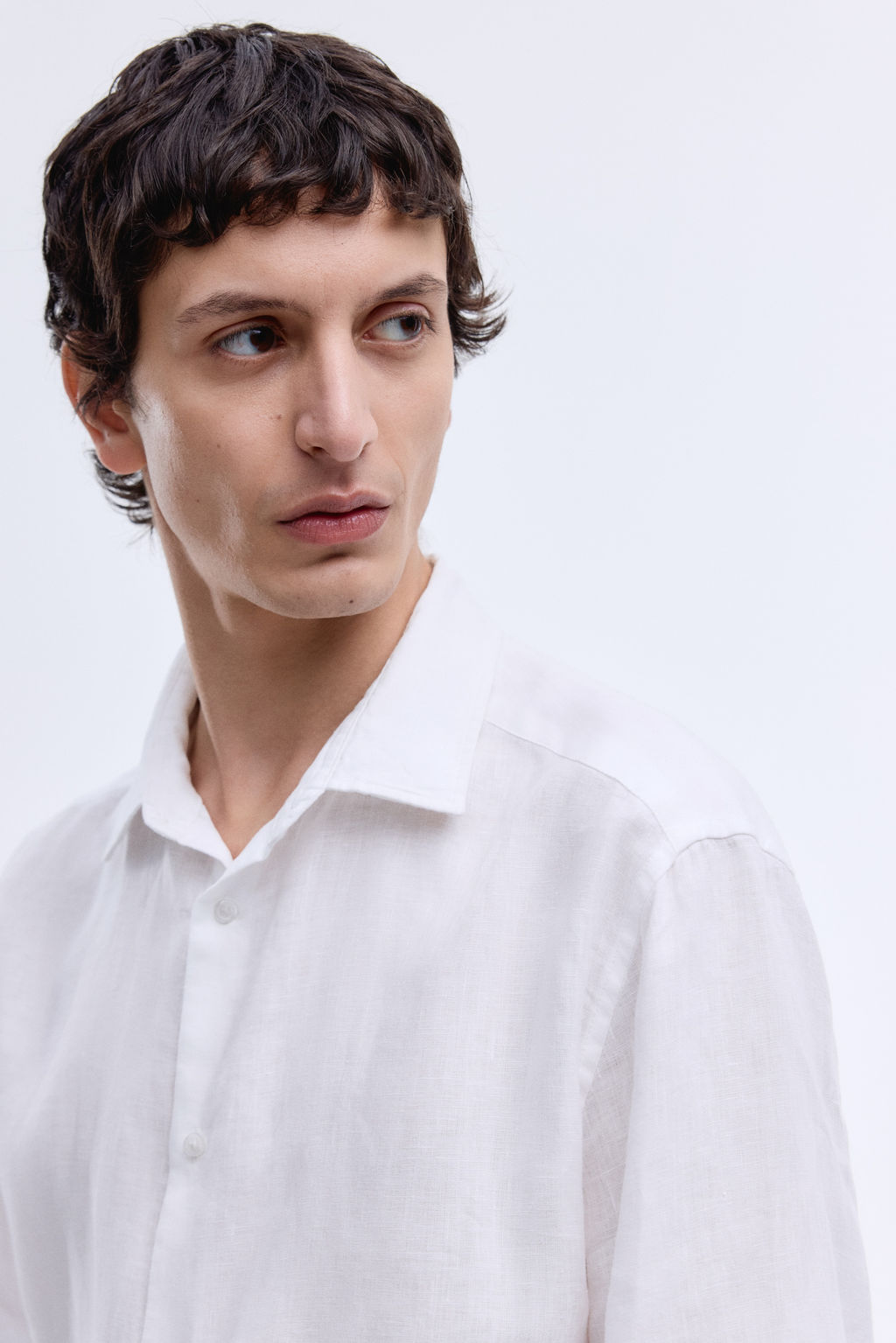 Camisa de lino Slim Fit - H&m фото 9