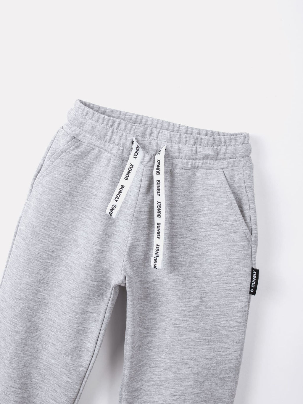 Джоггеры облегченные Серый меланж с карманами - Bungly фото 4