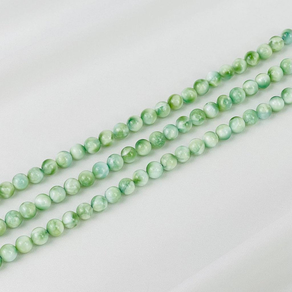 Бусины для украшений из Ангелита (46 бусин) 39 см