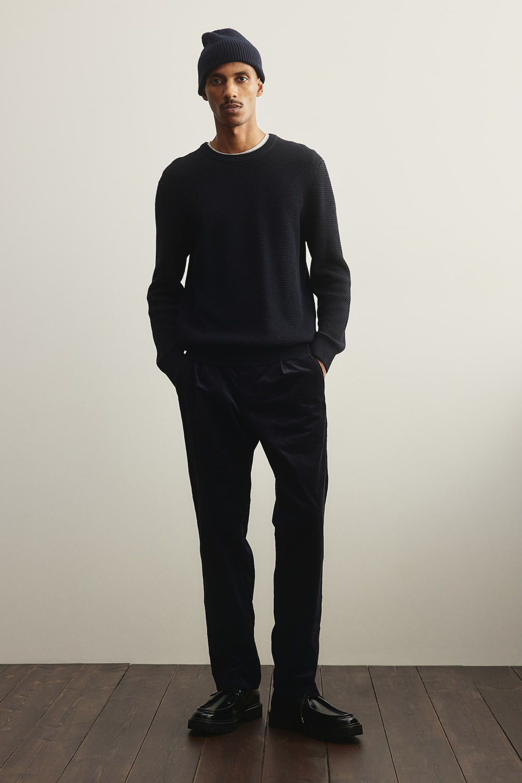 Jersey en punto gofrado Regular Fit