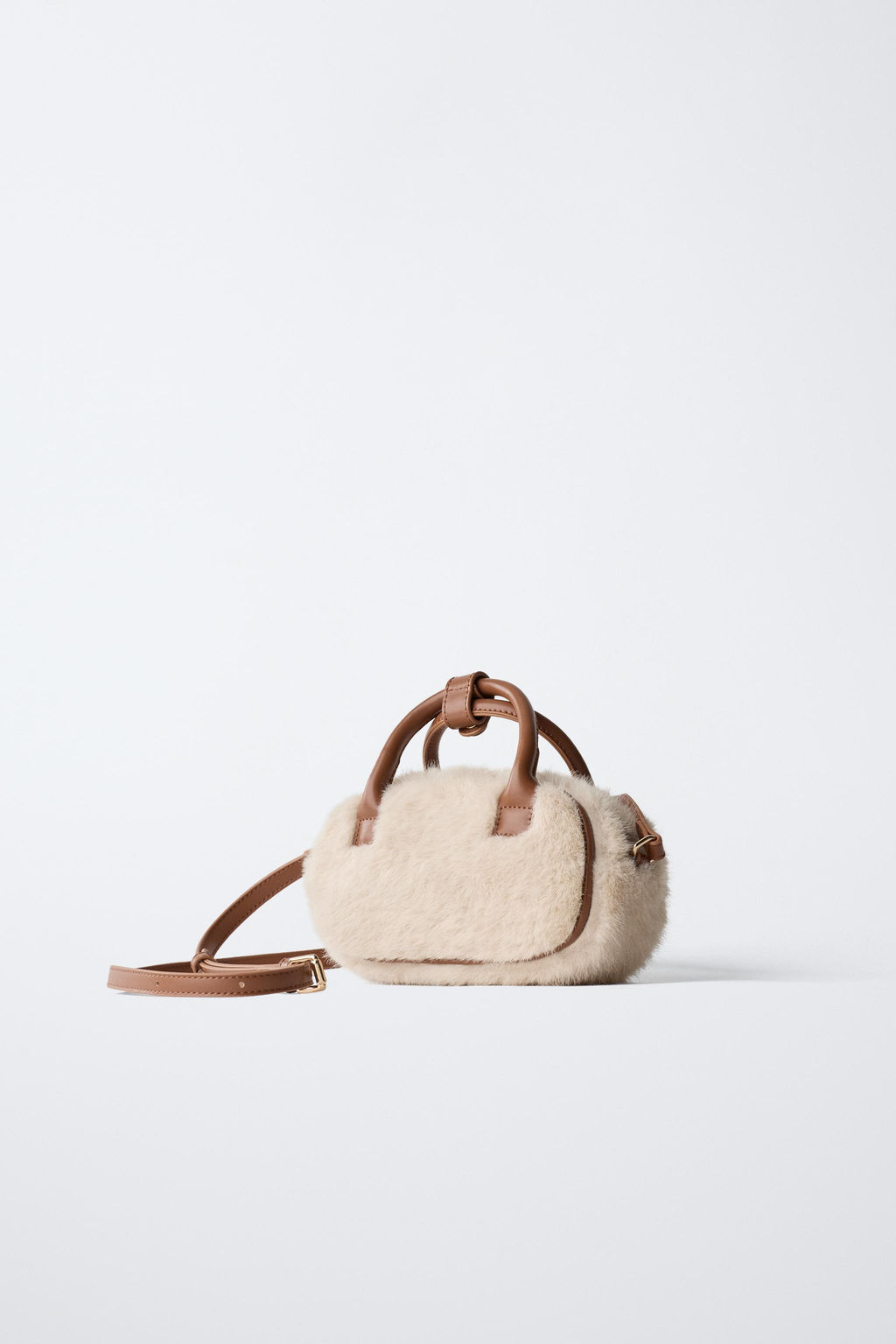 BOWLING SHEEPSKIN CROSSBODY BAG - Zara фото 10