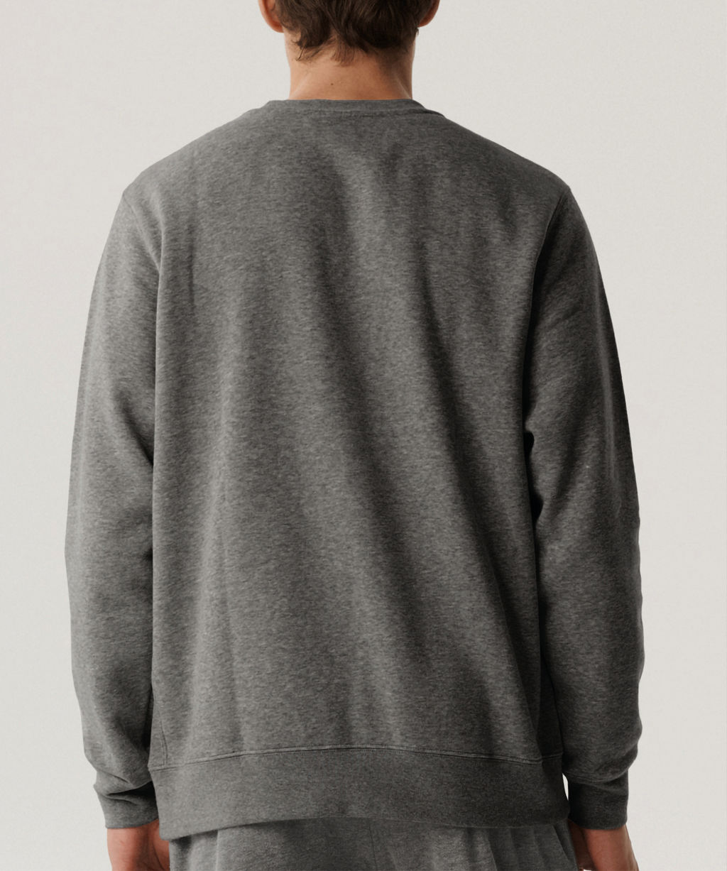 ATLANTIC HMT-002 Свитшот мужской French Terry темно-серый меланж  фото 3
