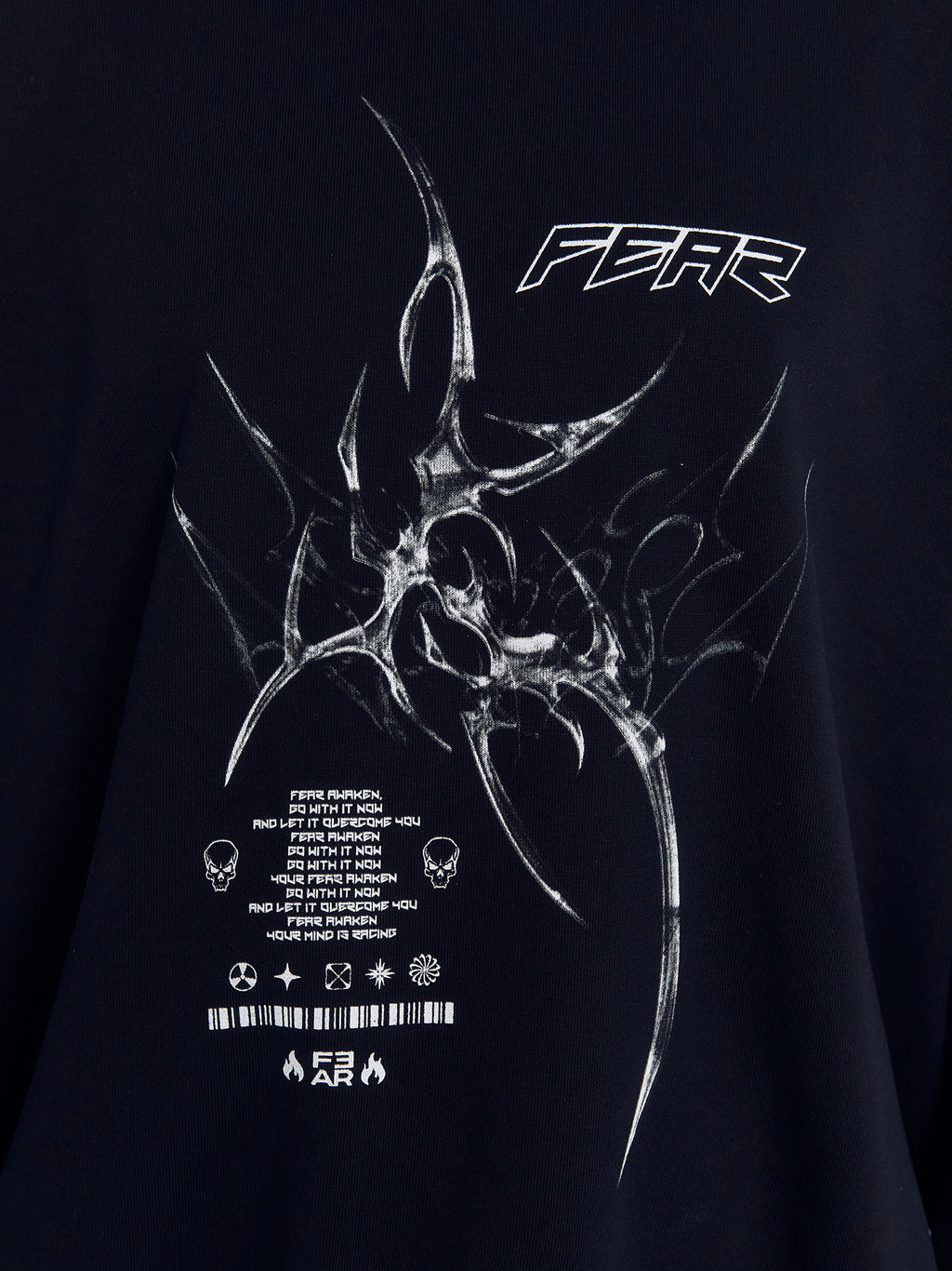 Анорак мужской в черном цвете с принтом в виде картины черный +печать 121816 - Mark formelle фото 18