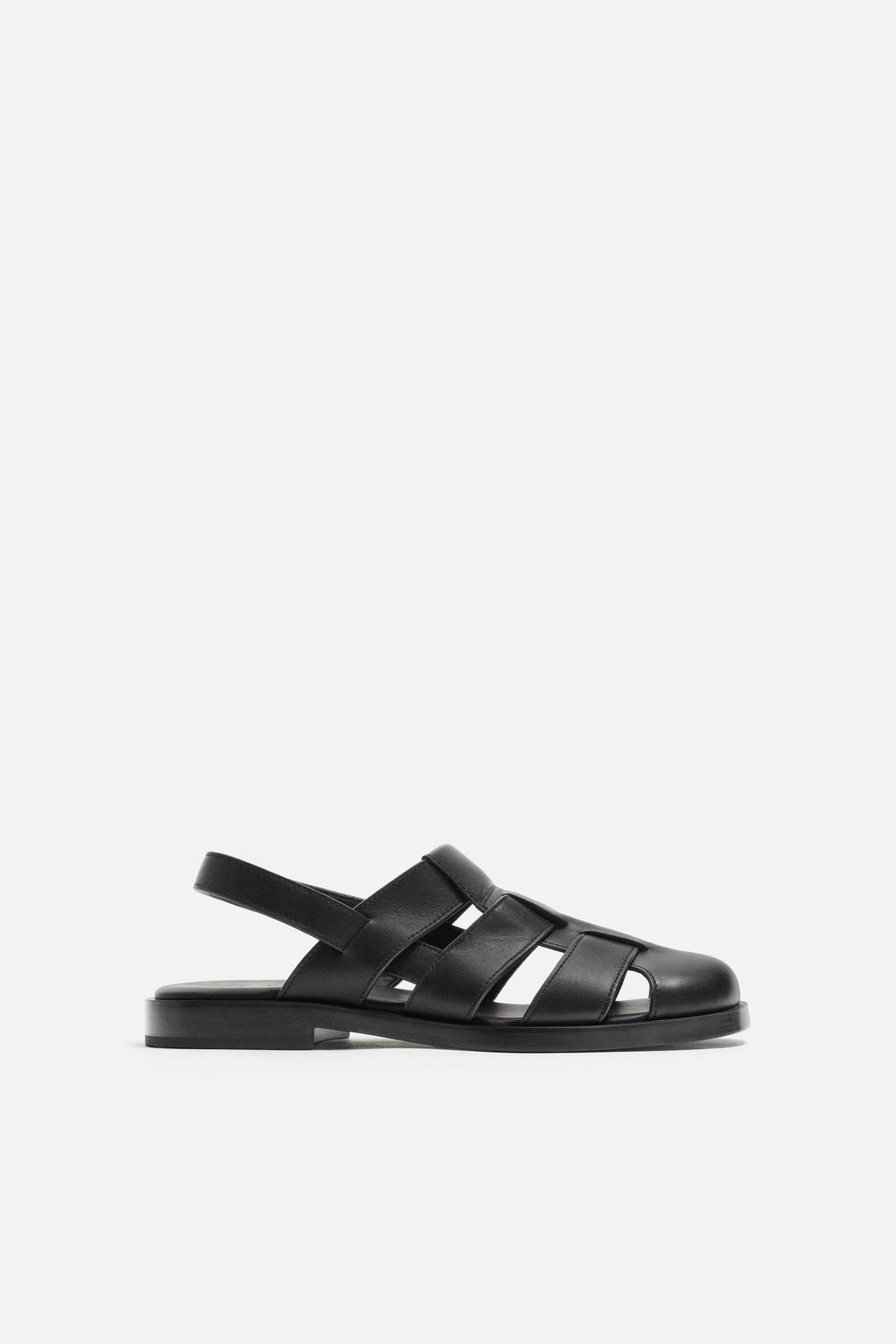 LEATHER CAGE SANDALS