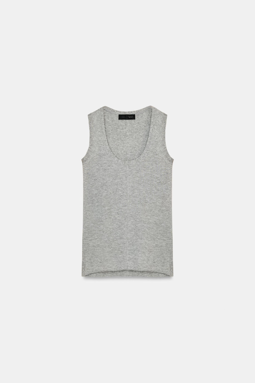 TOP EXTRAFINO CON LANA / Gris - Zara фото 2