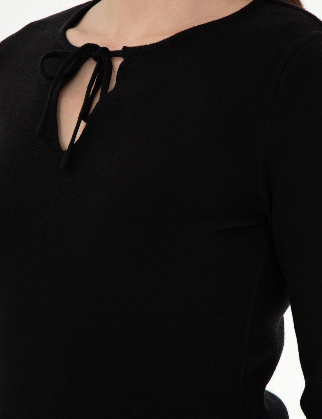 Siyah Slim Fit Kazak - Pierre cardin фото 7
