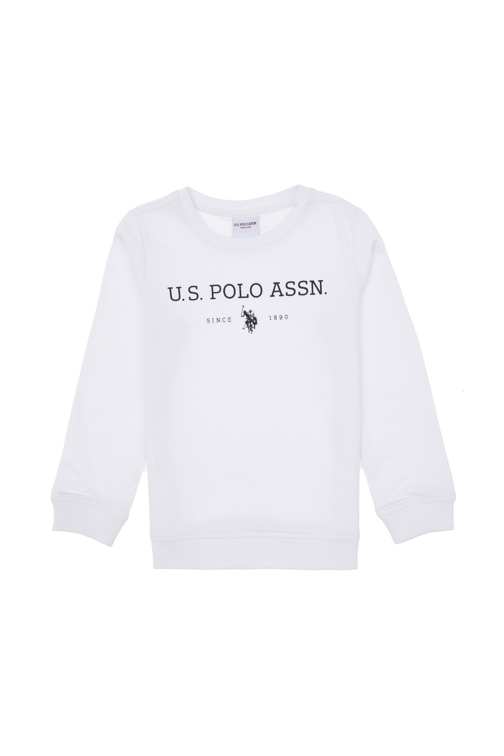 Erkek _ocuk Beyaz Bisiklet Yaka Sweatshirt - U.s. polo assn фото 6