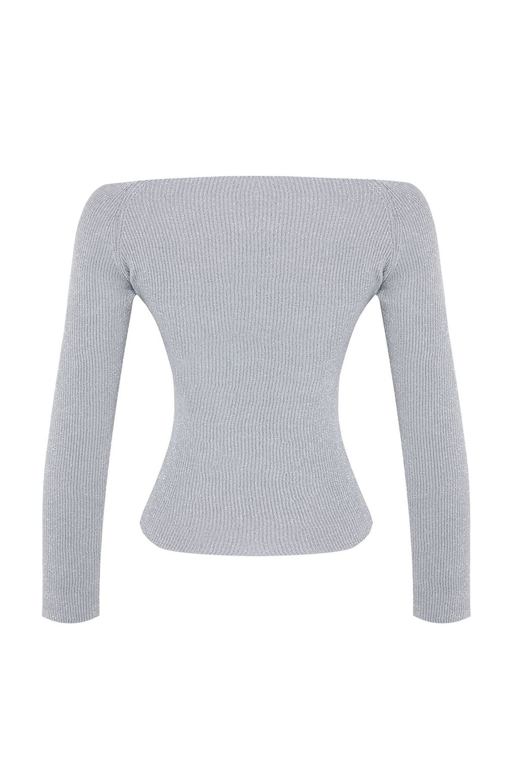 TRENDYOLMILLA Siyah Simli Iplik Triko Kazak TWOAW25KZ00146