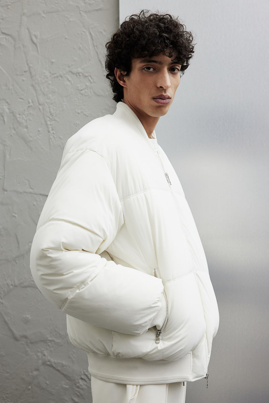 Cazadora bomber acolchada Loose Fit - H&m фото 5