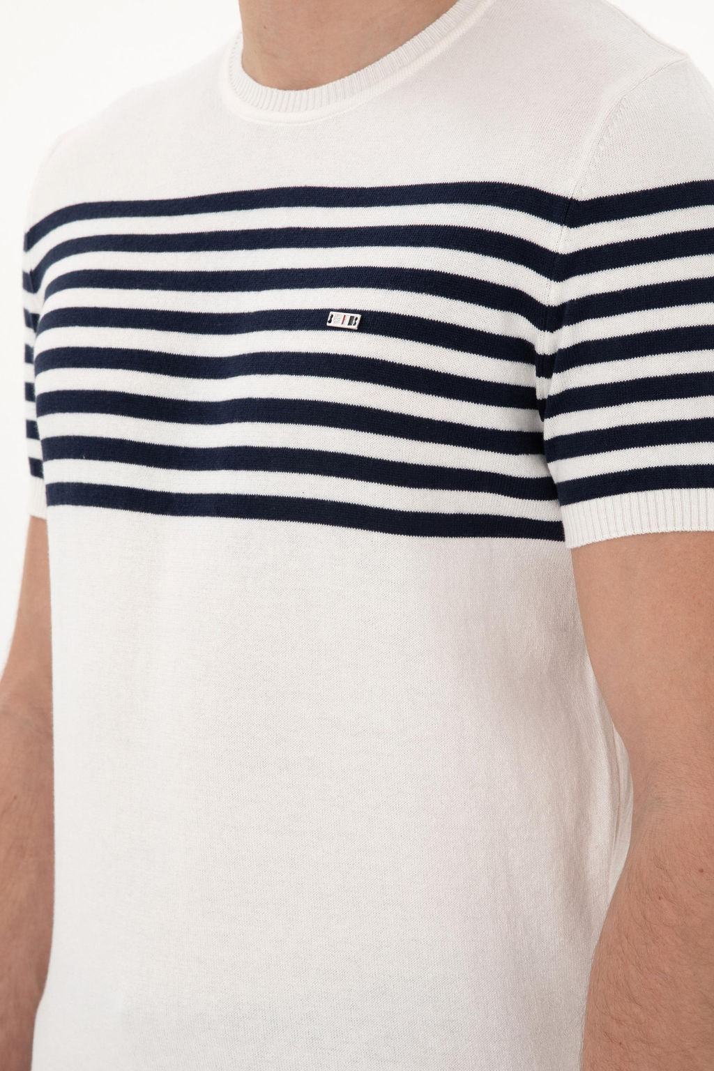 Erkek Slim Fit Bisiklet Yaka Beyaz Triko Ti__rt Sepette S_rpriz _ndirim - U.s. polo assn фото 7