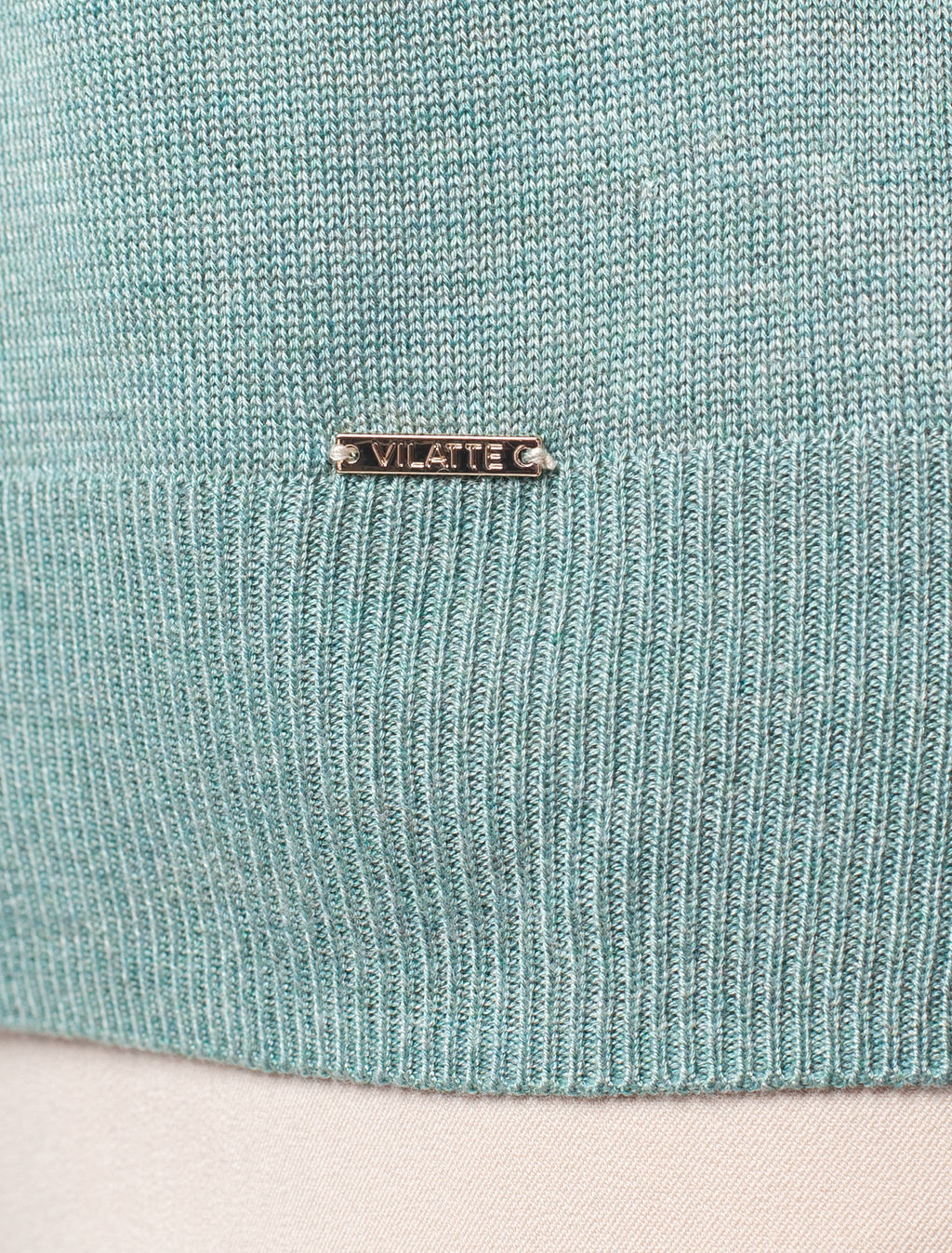VILATTE / Джемпер тончайшей вязки из мягкой вискозы с эффектом меланж  фото 3