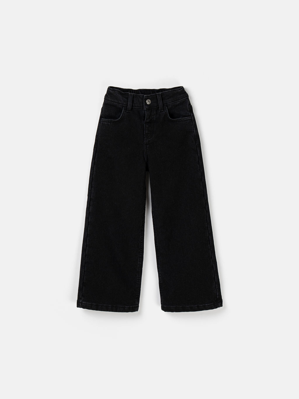 Джинсы палаццо Уголь утепленные - Bungly фото 2